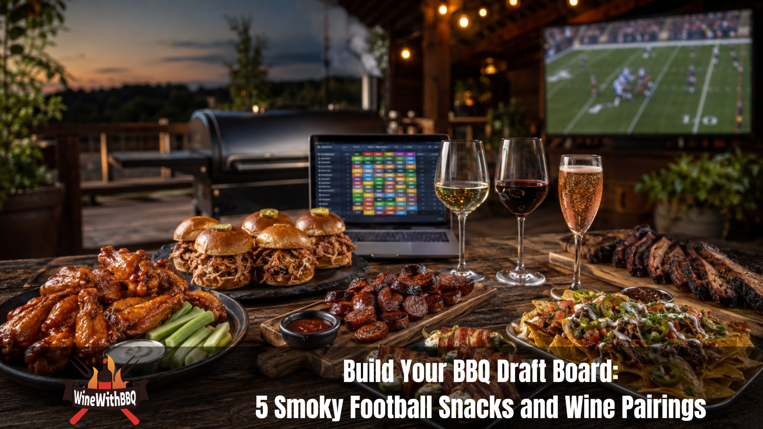 Build Your BBQ Draft Board: 5 Smoky Football Snacks and Wine Pairings