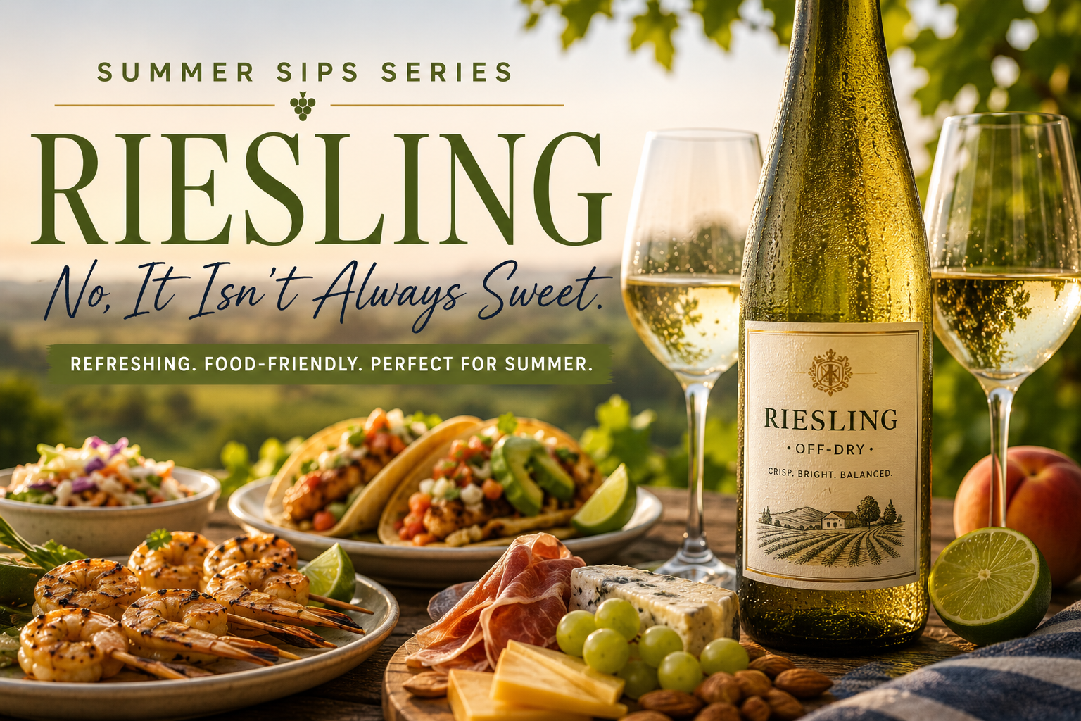 Summer Sips Series: Spicy BBQ’s Best Friend? Pour a Glass of Riesling